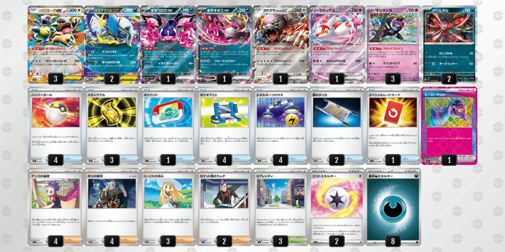 【8/4マジポケch紹介】メガアブソル＆メガガルーラデッキ CL福岡優勝【メガアブソルガルーラ】デッキレシピと回し方｜ニンジャ